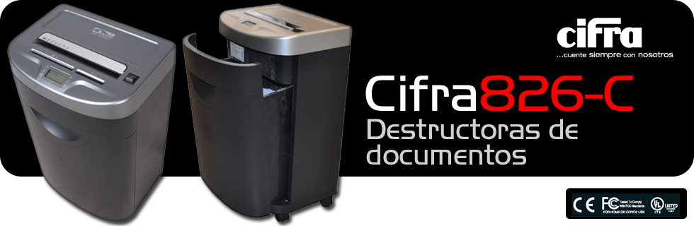Destructoras de documentos Cifra 826C
