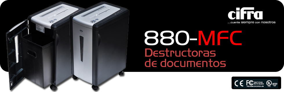 Destructoras de documentos Cifra 880MFC
